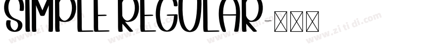 simple regular字体转换